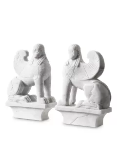 Sphinx White Marble Object