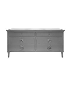 Vincent Grey Lacquer & Nickel Chest 