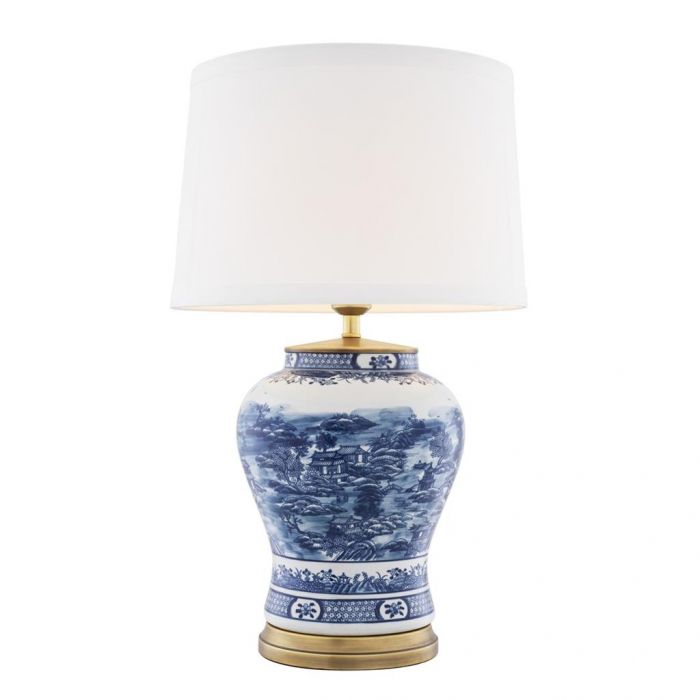 Chinese Blue Table Lamp Now, Oriental Table Lamps Singapore
