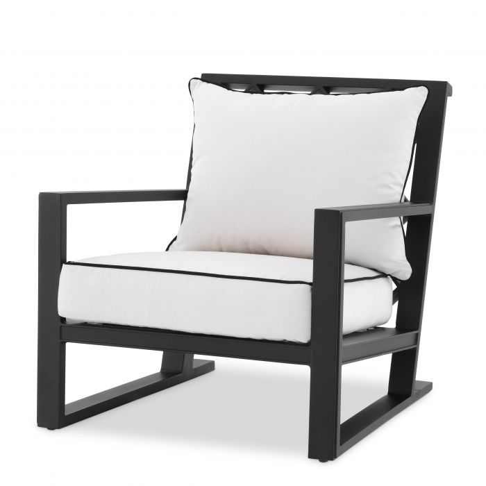 Como Black Outdoor Armchair Now, Outdoor Armchair Cushions